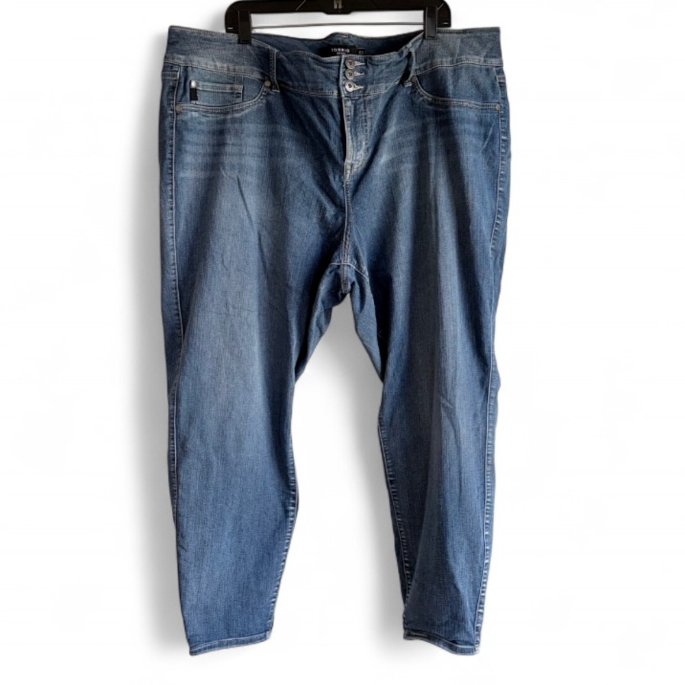 Torrid Denim Skinny Ankle Cropped Jeans Size 24